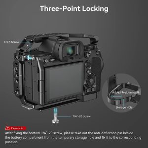 (Upgraded Version) Smallrig Full Cage for Sony Alpha 7R V/Alpha 7 Iv/Alpha 7S Iii/Alpha 1 / Alpha 7R IV – 3667B