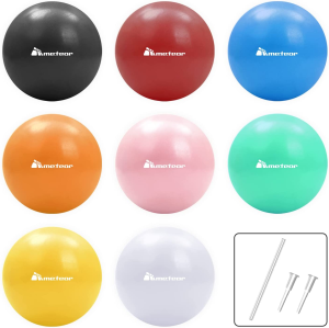 Meteor 20Cm Mini Anti-Burst Swiss Ball for Pilates, Yoga, Pelvic Health, Barre, Physio Therapy, Relaxation, Posture Correction