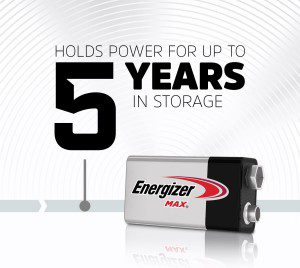 Energizer MAX 9V 4PK, Batteries, 4 Count, (E000035200)