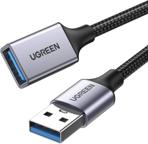 UGREEN USB 3.0 Extension Cable 0.5M Type a Male to Female Extension Cord Nylon Braided 5Gbps Data Transfer Cables Compatible with USB Keyboard, Mouse, Hub, Flash Drive, Hard Drive, Printer, VR, Webcam