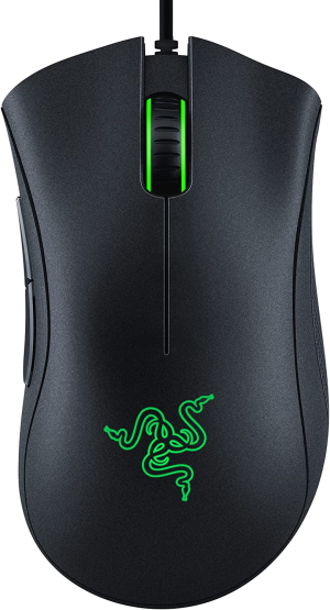 Razer Deathadder Essential Gaming Mouse: 6400 DPI Optical Sensor – 5 Programmable Buttons – Mechanical Switches – Rubber Side Grips – Classic Black