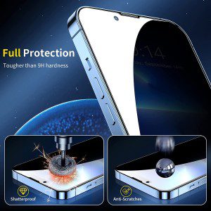 [2+2] SMARTDEVIL Privacy Screen Protector for Iphone 13 Pro Max 6.7Inch, 2 Pack anti Spy Tempered Glass and 2 Pack Camera Lens Protector [With Easy Installation Frame] [10X Military Grade Protection]