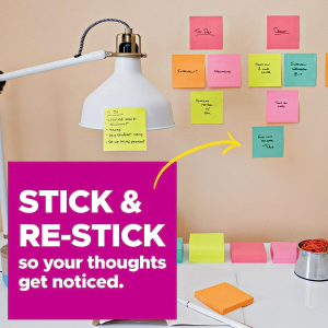 Post-It Super Sticky Notes Rio De Janeiro Collection 76X76Mm 3321-SSAU (Pack of 3)