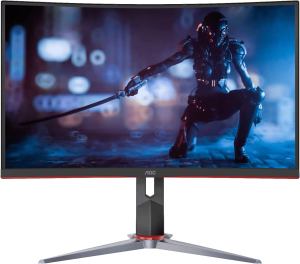 AOC 27-Inch QHD Curved 1Ms 144Hz Free-Sync Premium Gaming Monitor