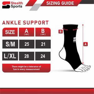 Stealth Sports Ankle Support Wraps – Muay Thai Ankle Sleeves for Martial Arts, Gym – Durable and Reliable Boxing Gear – Ankle Wraps Guard for Kick Boxing, MMA & Combat Sports (S/M)