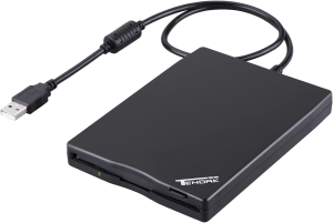 USB Floppy Drive, Tendak 3.5″ USB 2.0 Floppy Disk Drive Portable External 1.44MB 720BKB FDD Floppy Diskette Drive for PC Windows 7 8 Windows XP Vista Mac (Black)