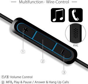 T Tersely Headphone Earphone Audio Replacement Adapter Cable for Bose Quietcomfort 45/25/35/QC45/QC25/QC35/QC35 II, Remote Volume Control Mic for Samsung Sony Xiaomi Google Android Phone / PS4 / Xbox