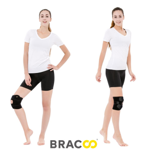 Bracoo KS10 Knee Support, Open-Patella Stabiliser & Fully-Adjustable Neoprene Brace – Arthritic Pain Relief, Sports Injury Rehabilitation & Protection against Reinjury