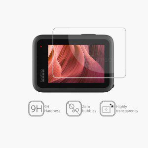 [9 PCS] Fitstill Screen Protector for Gopro Hero 12/11/10/9 Black, Ultra Clear Tempered Glass Back Screen Protector + Tempered Glass Lens Protector + Tempered Glass Front Screen Protector- 3 Packs