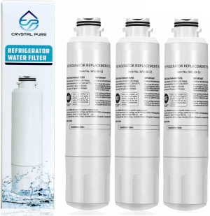 Crystal Pure 3X Fridge Filter for Samsung DA29-00020B DA29-00020A SRF801GDLS SRF731GDLS DA29-00020B DA-97-08006A AQP-FF27A HAF-CIN/EXP, 46-9101 SRF653CDLS SRF679SWLS SRF719DLS SRF677CDBLS DA97-08043ABC SRF665CDBLS SRF717CDBLS