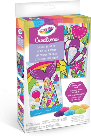 Crayola,Multi,04-1175 Creations, Sand Art Poster Kit, Create and Design with Sand, Bright Colours, Fun Activity for Kids, Creative Kids!