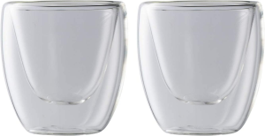 Maxwell & Williams Blend Double Wall Espresso Cup 80ML Set of 2 Gift Boxed