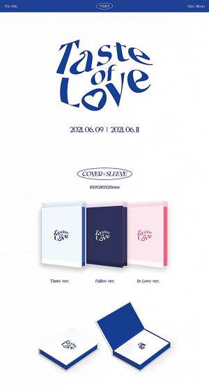 Twice Taste of Love 10Th Mini Album Fallen Version Cd+76P Photobook+Booklet+1P Lenticular+1P Tasting Card+1P Coaster+5P Photocard+Message Photocard Set+Tracking Kpop Sealed