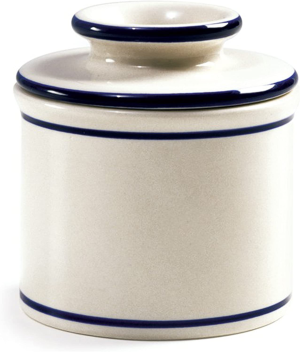 Norpro 284A Glazed Stoneware Butter Keeper, White