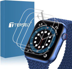 T Tersely [3 Pack] Screen Protector for Apple Watch-44Mm Series 6/Se(2022/2020)/5/4,Premium TPU Soft Flex Full Coverage Screen Protector Film Guard for Iwatch 44Mm