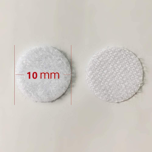 1020Pcs 510 Pairs 10Mm Diameter Sticky Back Coins Hook & Loop Self Adhesive Dots Tapes White