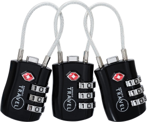 Travel Lock – TSA Approved Luggage Locks (2 Pack) – Ideal for Backpack, Suitcase, Gym Lockers and More, Indoor or Outdoor Use