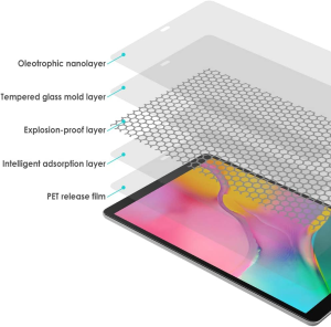 WD&CD [2 Pack] Screen Protector Compatible with Samsung Galaxy Tab a 10.1 2019, [HD Clarity] [9 Hardness] Tempered Glass Replacement for Samsung Galaxy Tab A10.1 SM-T515/T510