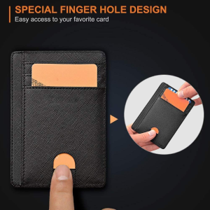 T Tersely Credit Card Holder for Men,Card Wallet, Slim Minimalist Wallet,Rfid Card Holder Blocking Front Pocket Secure Thin Credit Card Wallet, Holds up to 7 Cards and Bank Notes, Ideal for Travel