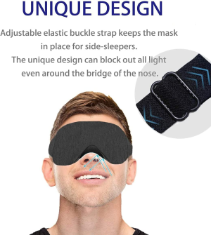 Sleep Mask, NEESTARTLY 3D Concave Design, Non Pressure, Ultra-Soft, Adjustable Eye Mask for Women Men, Eye Shades for Travel/Naps/Yoga/Insomnia