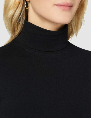 Urban Classics Women’S Ladies Basic Turtleneck L/S T-Shirt