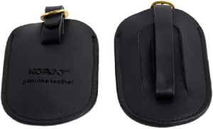 Korjo Leather Luggage Tags 2 Pack, Genuine Leather, for Travel, Includes 2 Tags