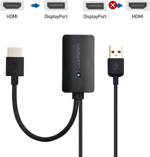 Cable Matters HDMI to Displayport Adapter (DP to HDMI, HDMI to DP Adapter) with 4K Video Resolution Support