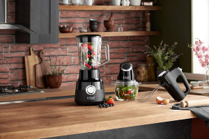 Russell Hobbs RHMX5BLK, Desire Hand Mixer, 5 Speeds plus Turbo Function, 2 Beaters and 2 Dough Hooks, 350W, Easy Storage, Matte Black