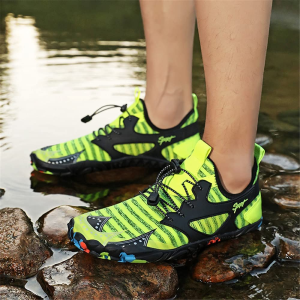 QICHEN Mens Water Shoes Aqua Shoes Swim Shoes Beach Sports Quick Dry Barefoot for Boating Fishing Diving Surfing with Drainage Driving