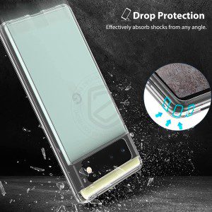 ZUSLAB Slim Hybird Case for Pixel 6 2021 Shockproof Translucent Protective Cover for Google – Clear