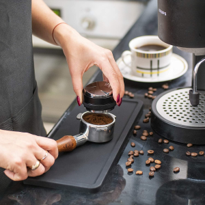 XUNADA Large Espresso Tamping Mat (30.5 X 12.7Cm), Ultra Thick Premium Coffee Tamper Pad, Strong Grip Silicone Tamp Station