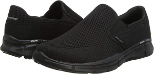 Skechers Men’S Equalizer Double Play Slip-On Loafer, Black, 8.5 Wide