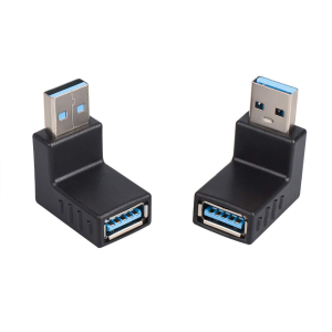 Yucool USB 3.0 Adapter and USB 3.0 Extension Cable, Left and Right Angle Extension Data Cable and Vertical up and down Angle Coupler Connector