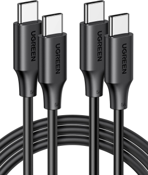 UGREEN USB C to USB C Charger Cable 2 Pack, Type C 100W PD Fast Charging Cord for Iphone 15 Pro Max, Macbook Pro, Huawei Matebook, Ipad Pro 2022, Chromebook, Pixel, Samsung S23 S22, Switch, 2M