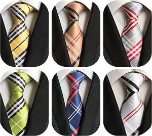 Weishang Men’S Lot Silk Tie Necktie Woven Jacquard Neck Ties