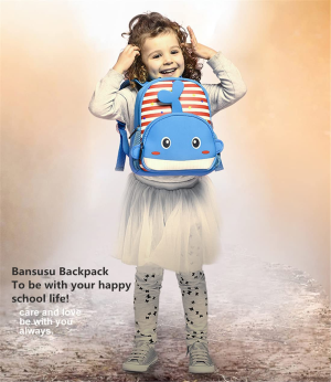 Stripe-Lion Small Toddler Backpack Bookbag Mini Baby Girls Boys Cartoon Animal Travel Carry Bag