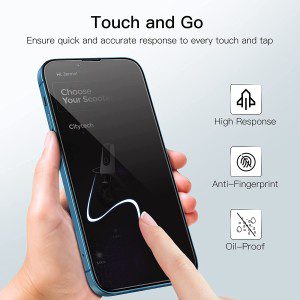 JETech Privacy Screen Protector for iPhone 13/13 Pro 6.1-Inch, Anti Spy  Tempered Glass Film, 2-Pack – JETech Official Online Store