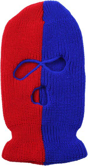 XUNQUCOM 3-Hole Two Color Knitted Hat 3-Hole Ski Face Mask Balaclava,Full Face Mask for Cycling Skiing Winter Outdoor Sports