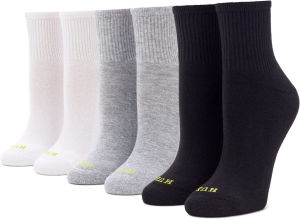 HUE Women’S Cotton Mini Crew Socks – Size 6-10 – Ladies Athletic Cushioned Workout Socks