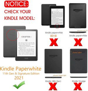 T Tersely [2 Pack] Tempered-Glass Screen Protector for Kindle Paperwhite 11Th (6.8 Inch 2021), Premium 9H Hardness HD Case-Friendly Film Guard