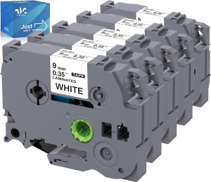 WEEMAY Compatible Label Tape Replacement for TZ-251 TZ251 Tze-251 Tze251 Black on White 1 Inch Labels 24Mm 0.94 Laminated Tape for Ptouch PT-P750W PTD600 PT-D600 PT-P700 PT-P900W Label Maker, 4 Packs