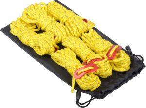 TRIWONDER Reflective Nylon Cord with Rope Adjusters, Tent Guyline Paracord Camping Rope for Tent, Tarp, Outdoor Packaging