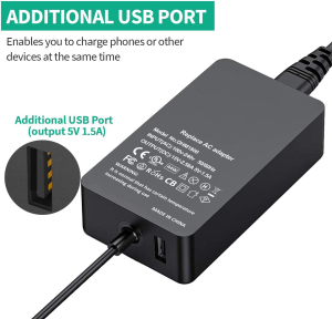 Surface Pro Charger Surface Laptop Charger, 65W(Suitable for 65W,44W, 36W,24W) Power Supply Compatible for Surface Pro 3/4/5/6/7/8/9/X Surface Laptop1/2/3/4 Surface Go1/2/3 Surface Book1/2/3