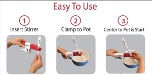 Stirmate VS Automatic Pot Stirrer GEN 3- Variable Speed, Self-Adjusting, Powerful, Quiet, Cordless (Updated 2021)