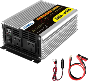 GIANDEL 1000Watt Pure Sine Wave Power Inverter DC12V to AC 240V with Dual AC Sockets and USB Port