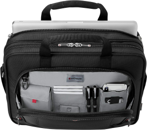 WENGER Laptop Briefcase, 33 Centimeters, Black