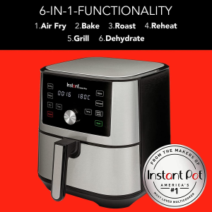 Instant Vortex plus 5.7L Air Fryer & Décor Décor Cook Refillable Oil Sprayer,White