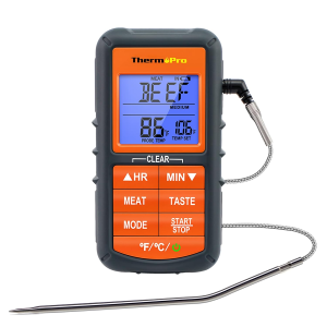 Thermopro TP06S Digital Grill Meat Thermometer with Probe for Smoker Grilling Food BBQ Thermometer