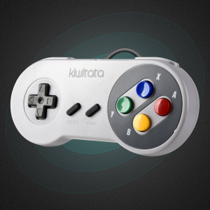 2 Pack Retro SNES USB Super NES Controller,Kiwitata Super Classic PC USB Controller Colorful Gamepad Gamestick Joysticks for Windows PC MAC Retro Pi