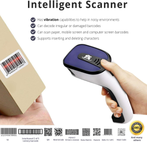 Portable Wireless Bluetooth Barcode Scanner: Scanavenger 3-In-1 Hand Scanners – Cordless, Rechargeable 1D and 2D Scan Gun for Inventory Management – Wireless, Handheld, USB Bar Code / QR Code Reader